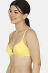 Zivame Modern Grounds Push-Up Regular Wired Medium Coverage Bra - Yellow