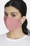 Zivame 3 Layer cotton Face Mask with Inbuilt Filter (Pack of 3) For Women - Pink Skin Brick
