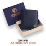 Hammonds Flycatcher Genuine Leather Blue Wallet For Men
