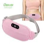 Portable Wireless Menstrual Heating Pad - 4-Speed Vibration & Fast Heating Relief Belt for Period Cramps