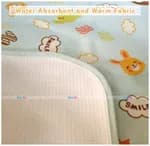 Baby Urine Mat Water Resistant Fabric Dry Sheet Queen Bed Size 68 x 60 Inches