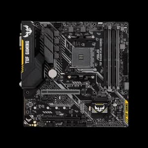 ASUS TUF-B450M-PLUS, AMD B450 mATX gaming motherboard with Aura Sync RGB LED lighting, DDR4 4400MHz support, 32Gbps M.2, HDMI 2.0b, Type C and native USB 3.1 Gen 2.