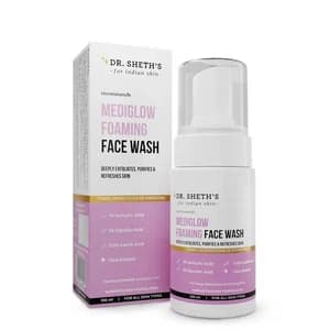 Dr. Sheth's Mediglow AHA-BHA Foaming Face Wash For Glowing Skin 100ml