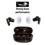 Bullet Power Pro-10 True Wireless Earbuds TWS Bluetooth Gaming Earphones with 48 Hours Backup & Noise Cancellation - Black