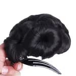 Synthetic Claw Clip Hair Bun Extension – Messy Chignon Hairpiece for Women & Girls
