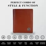 Hammonds Flycatcher RFID Protected Tan NDM Leather Wallet For Men (HF 514 MS)