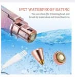2 In 1 Electric Eyebrow Trimmer & Painless Facial Hair Remover For Women – Rainbow Glitter Finish