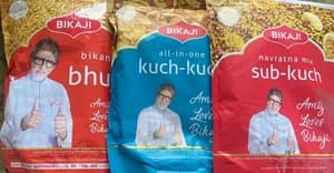 Combo Snacks Bikaji Bhujia 360Gm Kuch Kuch 360 Gm Sub Kuch 360Gm Packet