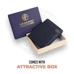 Hammonds Flycatcher RFID Protected BLUE Genuine Leather Wallet for Men
