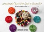 Multy Color Tea Coaster 6 pcs & Pot Mat 1 Pce
