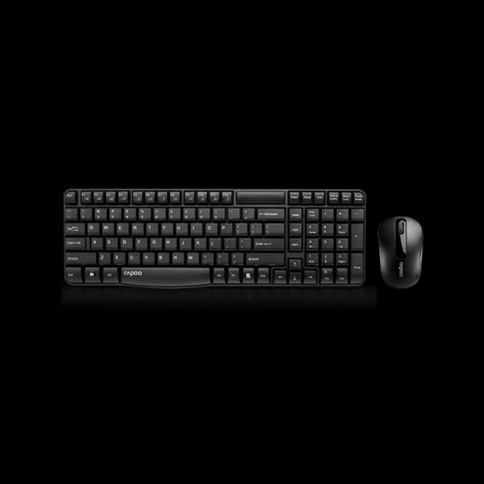 RAPOO X1800S US-Black Wireless Multimedia Keyboard / Mouse Combo