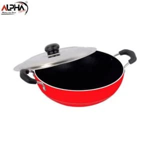 Nirlon Aluminum Non Stick Deep Kadai(J)