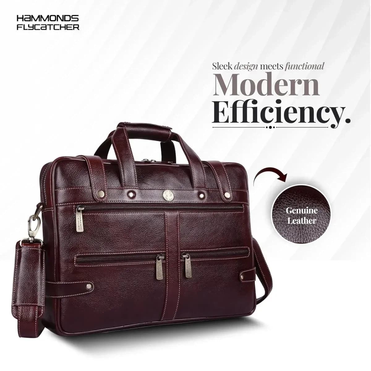Hammonds Flycatcher Genuine Leather Brown Bag For Men - Men's Leather Business Bags | SIde Bags For Men |