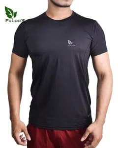 FuLoo?s Bravo Active T-shirt for Men in Black