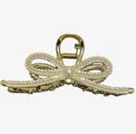 Golden Hair Clip With pearl1-PCs
