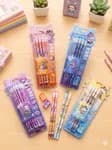 12 Pcs Cute Cartoon HB Pencil Set with Sharpener & Eraser – Kawaii Stationery Kit Sketching Drawing Pencils for Kids Boys Girls School Gift