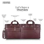 Hammonds Flycatcher Genuine Leather Laptop Bag For Men | Brown Solid Genuine Leather Messenger Bag For Men