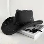 Faux Suede Western Cowboy Hats