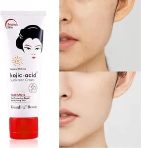 GuanJing Kojic Acid Sunscreen Cream SPF 50 PA+++ (80g) – Sun Protection Repair Cream