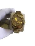 Luxury Men’s Analog Watch – Classic Submarine Style | Stainless Steel | Water Resistant | Golden