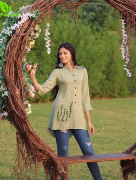 FuLoo's PK Long Western Tunics in Olive