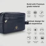 Hammonds Flycatcher Genuine Leather Toiletry Bag