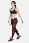 Zelocity Nouveau Shine Legging For Women - Wine