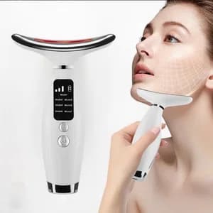 ​LED Face & Neck Lifting Device – 4-in-1 EMS Tightening Massager for Wrinkle Removal, Skin Rejuvenation & Facial Sculpting – Professional Beauty Tool