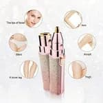 2-in-1 Precision Facial & Eyebrow Shaper – USB Rechargeable Hair Remover for Women