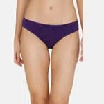 Zivame Bikini Low Rise Anti-Microbial Panty (Pack of 3) For Women - Purple Blue Tea