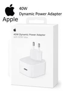100% Apple 40W Dynamic Power Adapter with 60W Max (Type C to C/ Type C & Lightning Cable) - Available at AfnoBazar Nepal