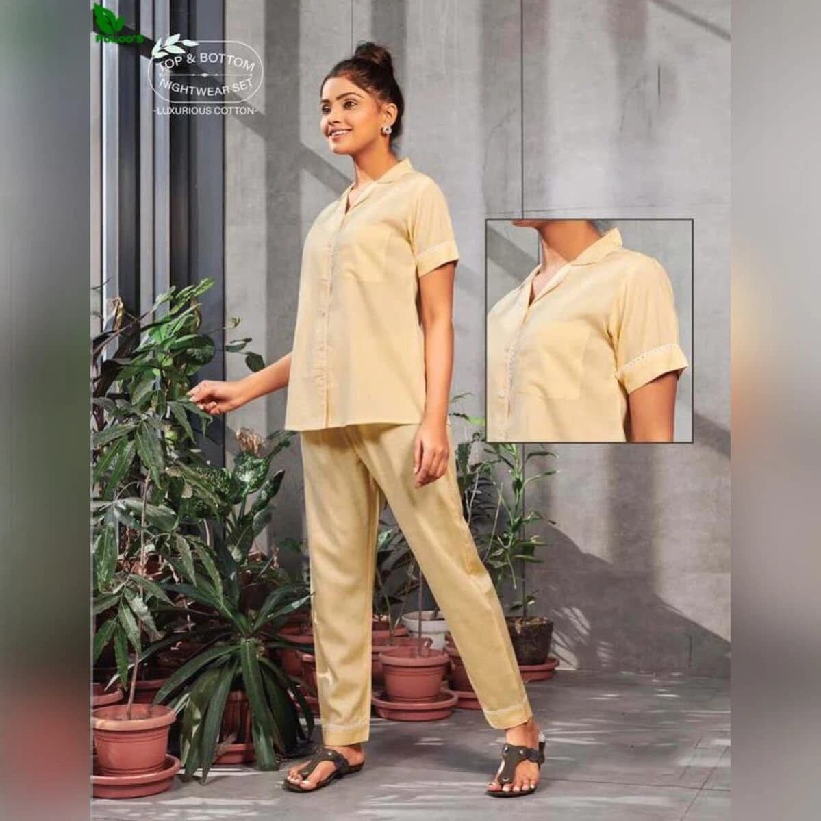 FuLoo's Nightwear / Loungewear in Pure Cotton for Women WC-01