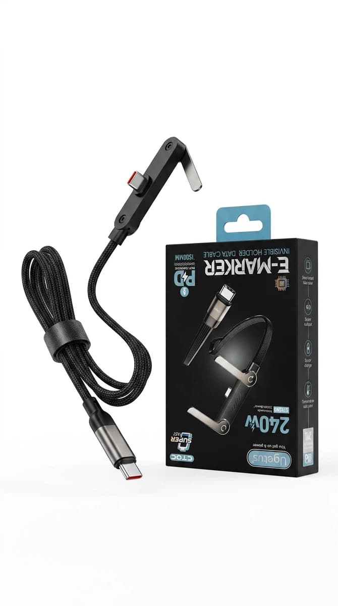 E-Marker240W Stand cableType c charger