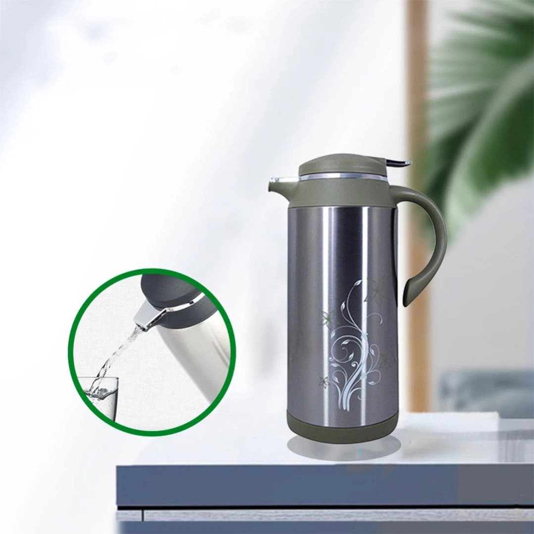 24 Hours Hot & Cold Vacuum Jug Thermos With 1 Liter Capacity