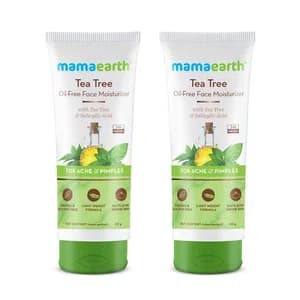 Mamaearth Tea Tree Oil-Free Face Moisturizer with Tea Tree and Salicylic Acid for Acne and Pimples - 80 ml