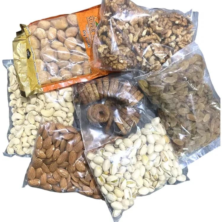 Dry Fruits Combo Kaju 1Kg Pista 1Kg Badam 1Kg kismis 1Kg Okhar Gudi 1Kg Anjir 1Kg Khurpani 1Kg 7kg