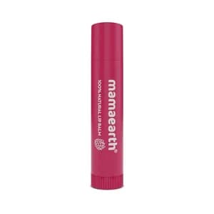 Mamaearth Nourishing Tinted 100% Natural Lip Balm with Vitamin E and Raspberry for Dry & Chapped Lips - 4 g