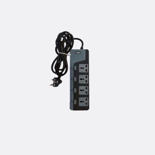 xLab 4 Universal Sockets - 1.5 Meters, Pure Copper Power Extension Cord with 4 Individual Switches (XEC-440N15)
