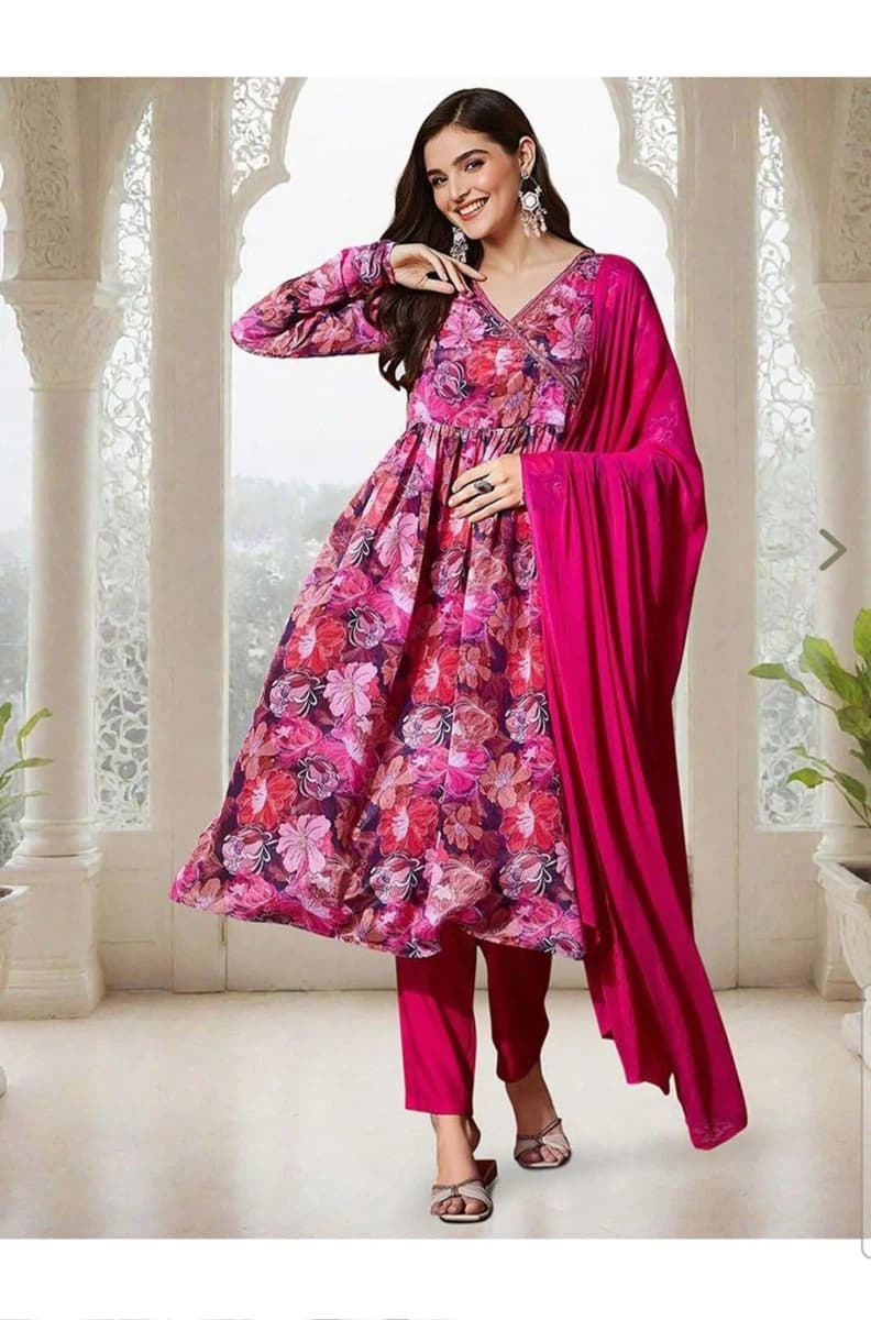 Angrakha Kurta Set